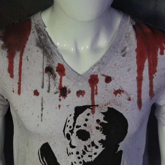 Jason Voorhees Friday the 13th Handmade Shirt - Picture 6 of 7